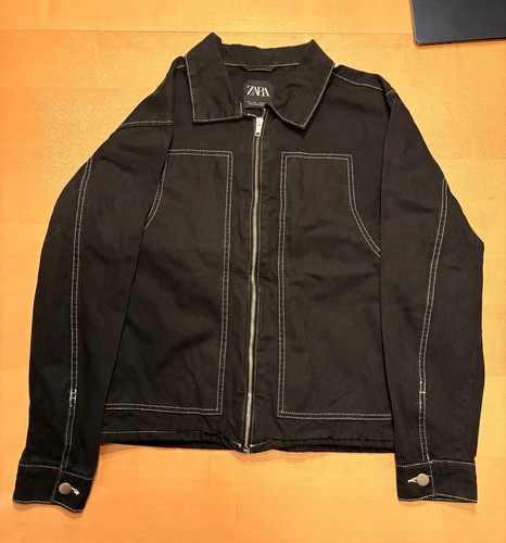 Zara worker jacke schwarz - zara,